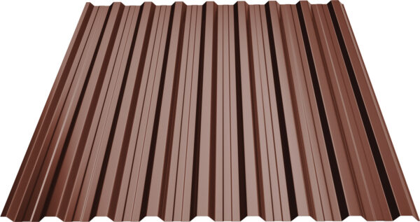 Trapézový plech T18 0.45mm 4m HNEDÁ